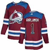 Avalanche 1 Semyon Varlamov Red Drift Fashion Adidas Jersey,baseball caps,new era cap wholesale,wholesale hats